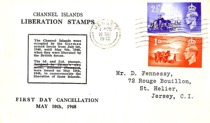 Channel Islands Liberation, Liberation Stamps