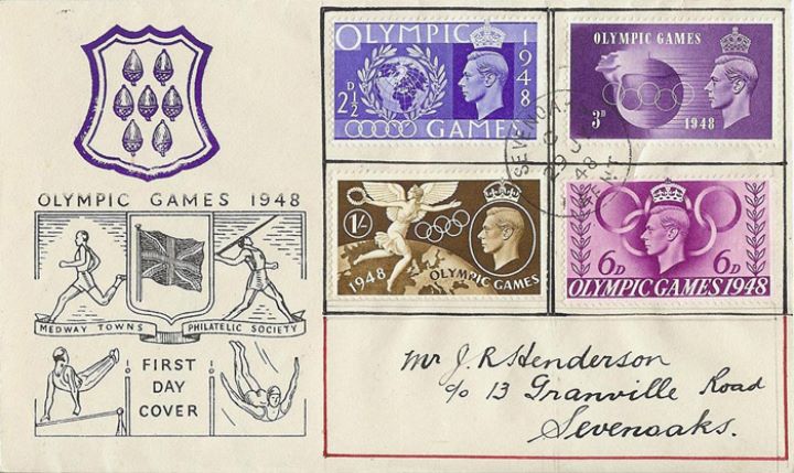 Olympic Games 1948, Medway Towns Philatelic Society