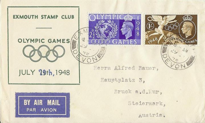 Olympic Games 1948, Exmouth Stamp Club