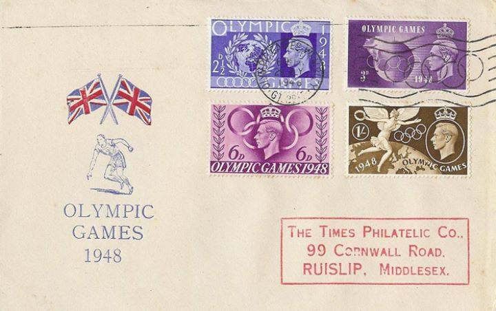 Olympic Games 1948, Runner and Union Flags