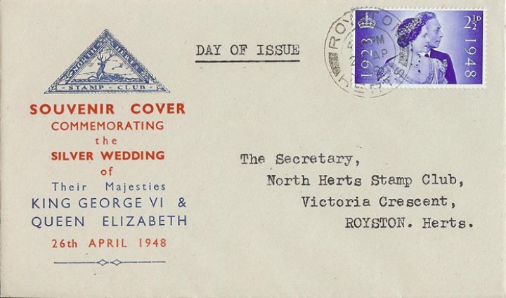 Silver Wedding 1948, North Herts Stamp Club