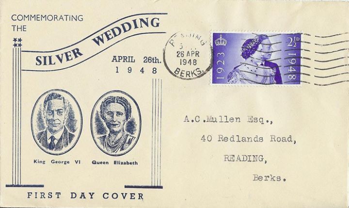 Silver Wedding 1948, King and Queen