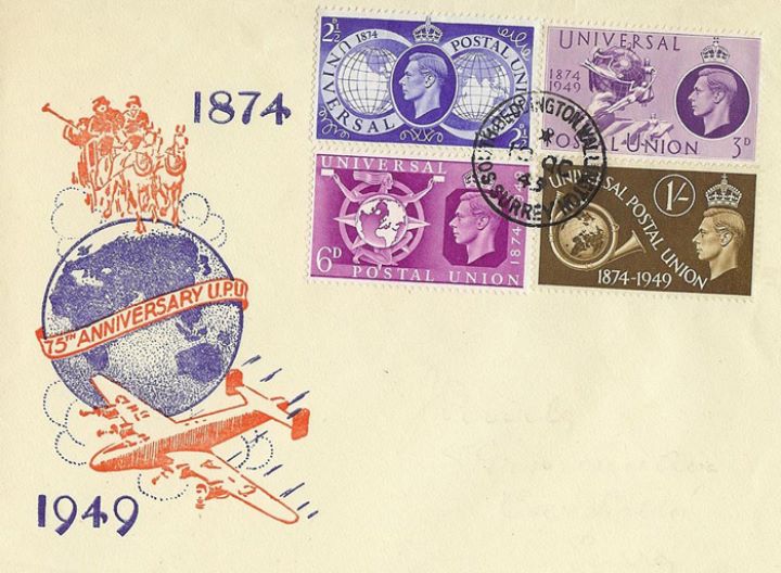 Universal Postal Union, Mailcoach and Aeroplane