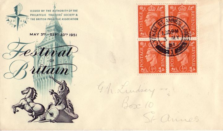 KGVI: Definitives Colour Change, Boadecia - Festival of Britain