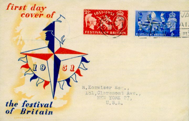 Festival of Britain, Rare Cardiff Slogan Postmark