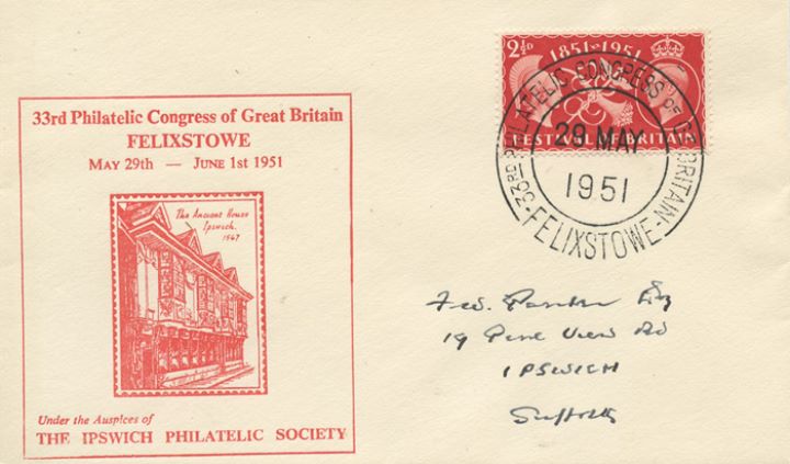 33rd Philatelic Congress, Ancient House Ipswich