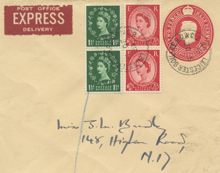 Wildings: 1 1/2d, 2 1/2d, Postal Stationery