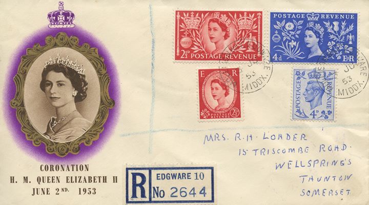 Elizabeth II Coronation, Stamps of King and Queen