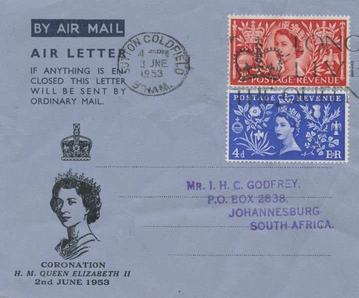 Elizabeth II Coronation, Coronation Air Letter