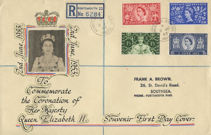 Elizabeth II Coronation, Beautiful Calligraphic Cover