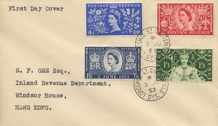 Elizabeth II Coronation, Plain Covers