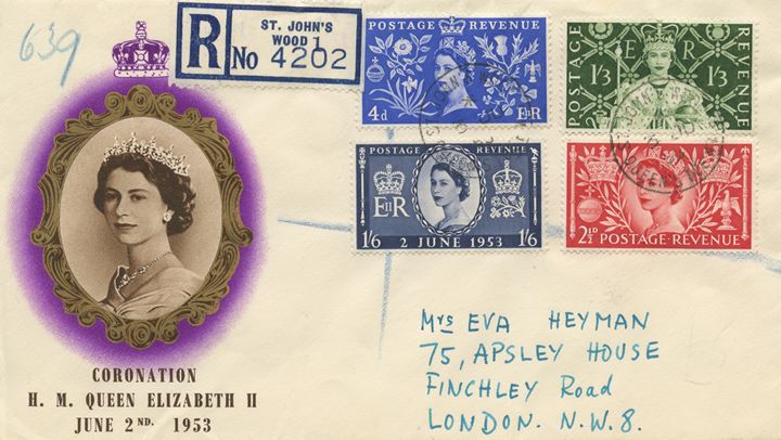 Elizabeth II Coronation, Queen's Terrace Postmark