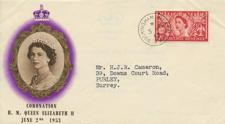 Elizabeth II Coronation, Buckingham Palace Postmark