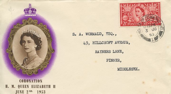 Elizabeth II Coronation, House of Commons Postmark