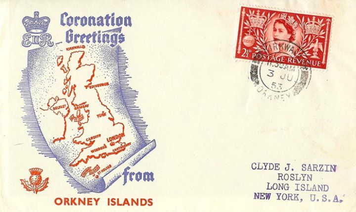 Elizabeth II Coronation, Greetings from the Orkney Islands