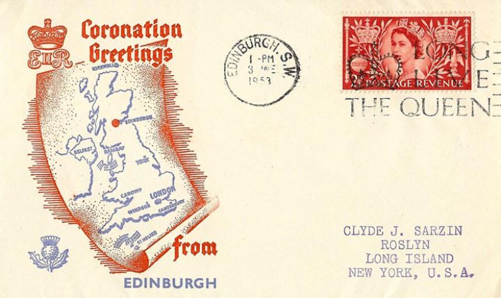 Elizabeth II Coronation, Greetings from Edinburgh