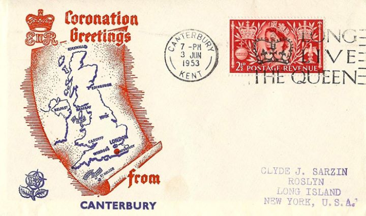 Elizabeth II Coronation, Greetings from Canterbury