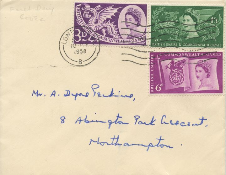 Commonwealth Games 1958, Plain Covers