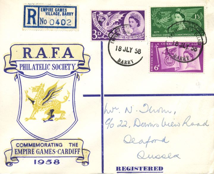 Commonwealth Games 1958, RAFA Philatelic Society