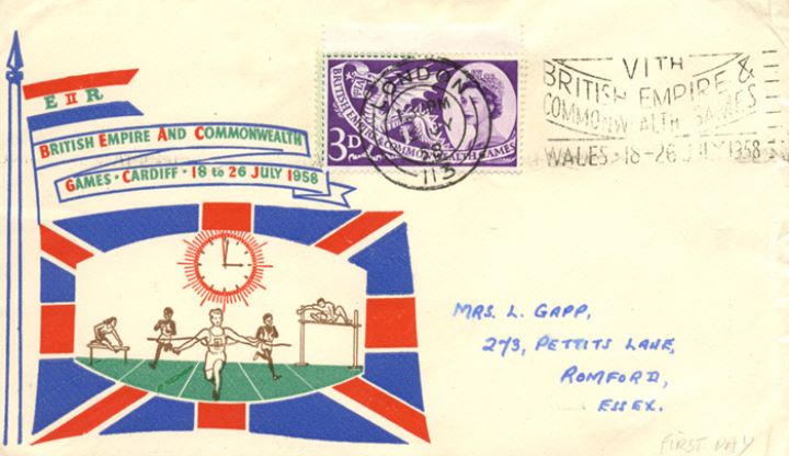 Commonwealth Games 1958, Scarce Slogan Postmark