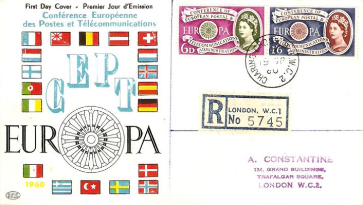 Europa 1960, Flags of Member Nations