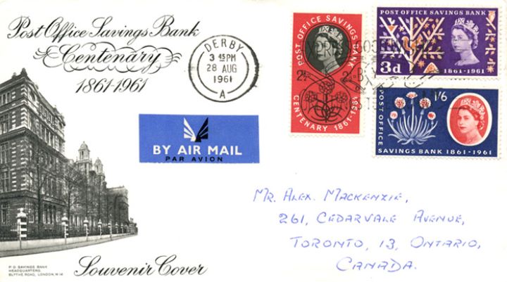 Savings Bank Centenary, Telegram Postmark