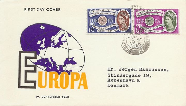 Europa 1960, Map of Europe