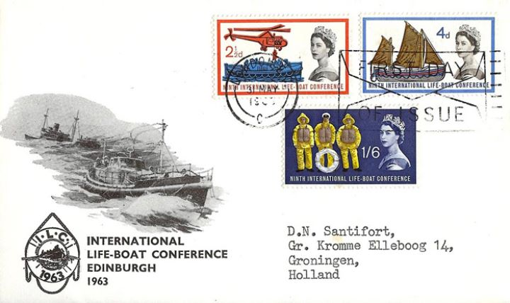 Lifeboat Conference, Lifeboat at Sea - small envelope format