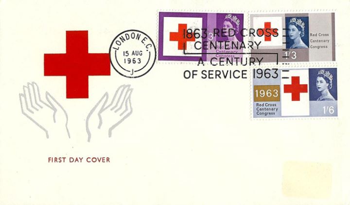 Red Cross Centenary, Red Cross and hands