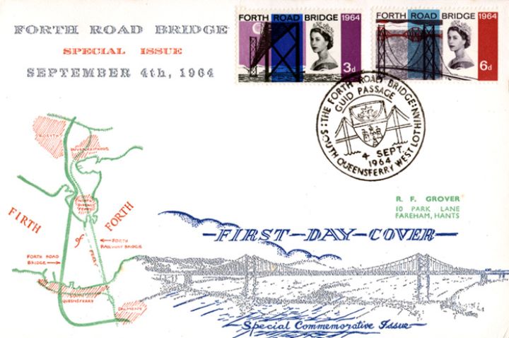 Forth Road Bridge, Map of Firth of Forth