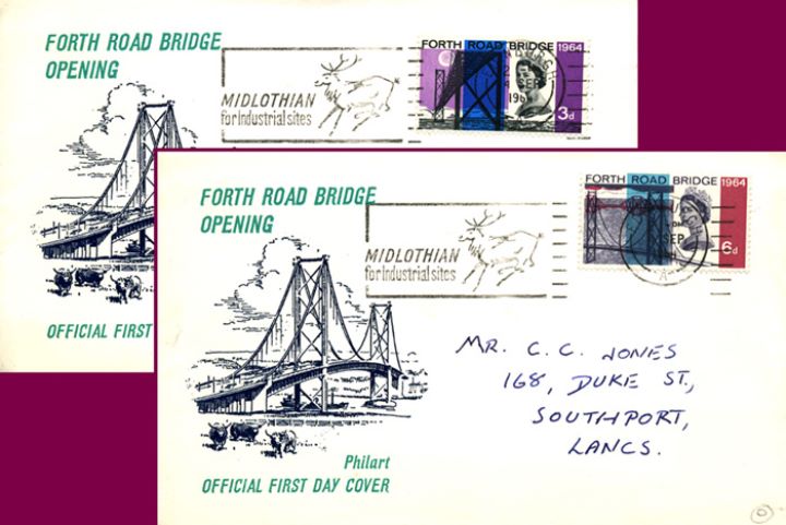 Forth Road Bridge, Midlothian Stag Postmark