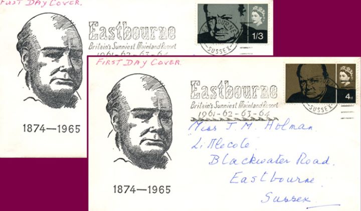 Sir Winston Churchill, Eastbourne Postmark