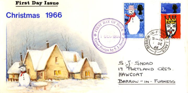 Christmas 1966, Country house in snow