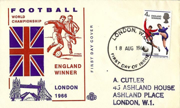 'England Winners', Footballers and Union Flag