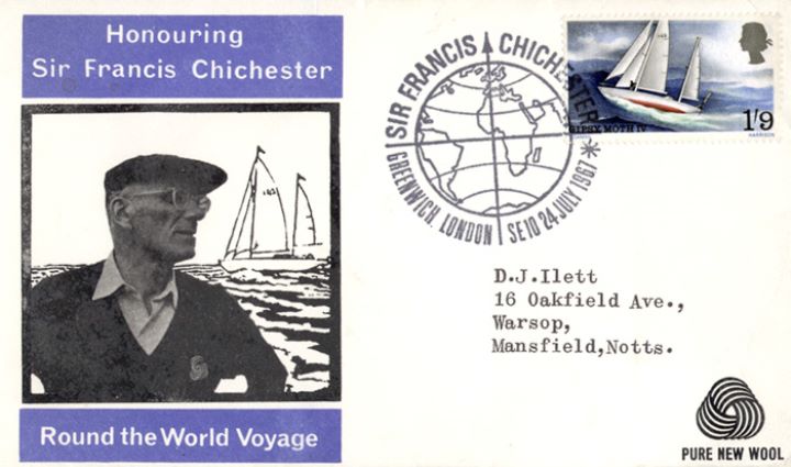 Sir Francis Chichester, The first living non-royal to feature on a GPO stamp