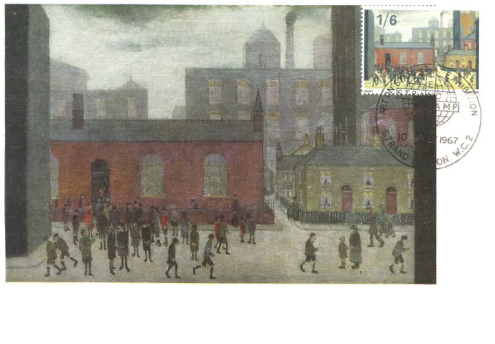 Paintings, Coming out of School by Lowry