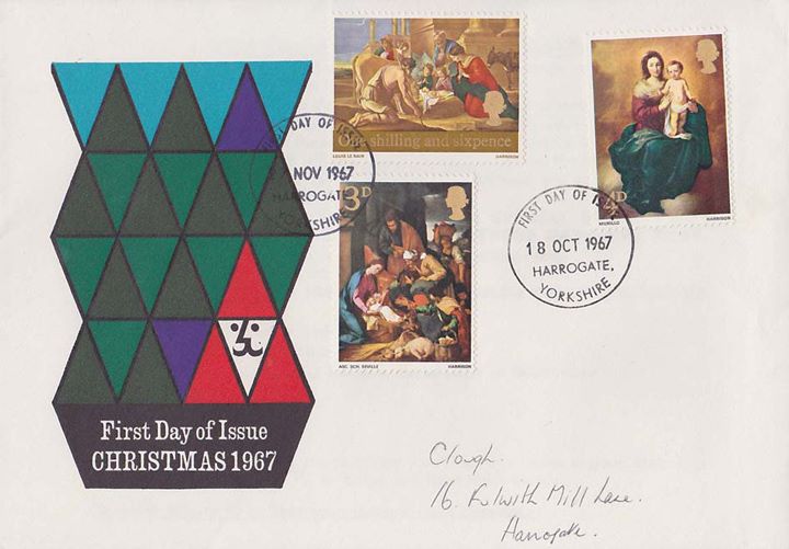 Christmas 1967 (3d & 1/6d), Double-dated cover