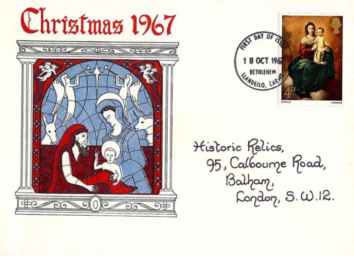 Christmas 1967 (4d), Mary, Joseph and Jesus