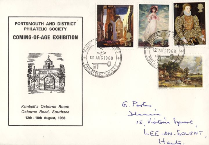 British Paintings 1968, Portsmouth Philatelic Society