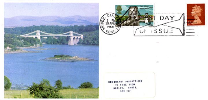 British Bridges, Menai Bridge Postcard