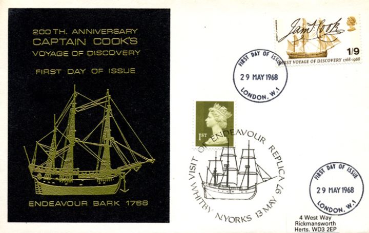 British Anniversaries, Cook's Endeavour