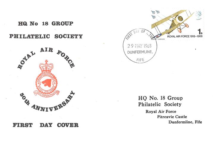 British Anniversaries, HQ No.18 Group Philatelic Society