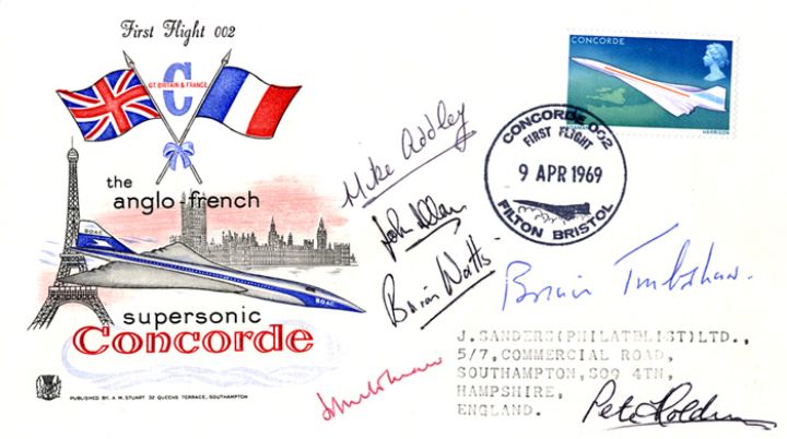 Concorde 002 First Flight, Supersonic Signed Cover