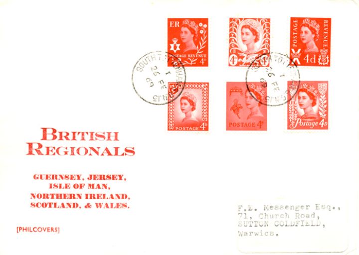 Regionals 1969 Set, Set of Six Values