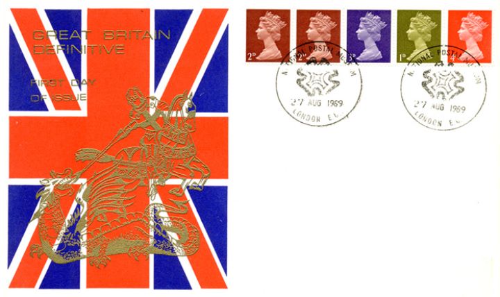 Machins: 1s Se-tenant Stamp Coil, Union Jack