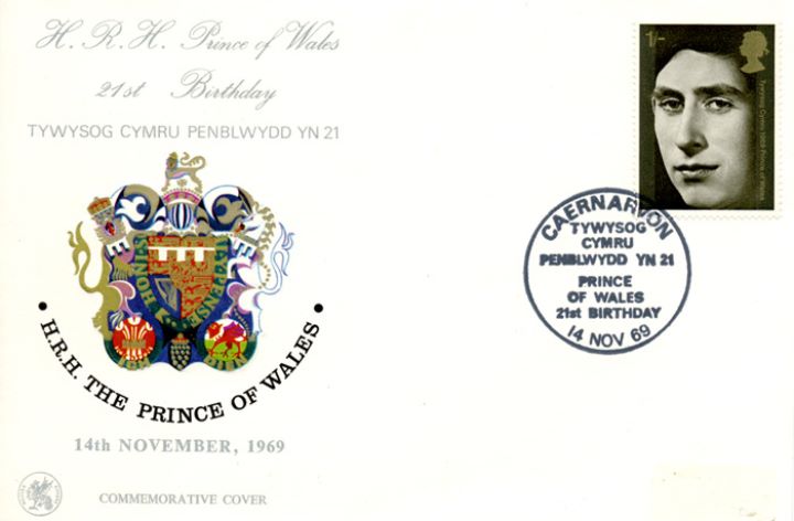 21st Birthday of Prince of Wales, Arms of Prince of Wales