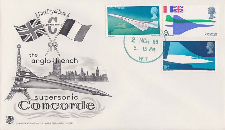 Concorde, Pre-dated cover