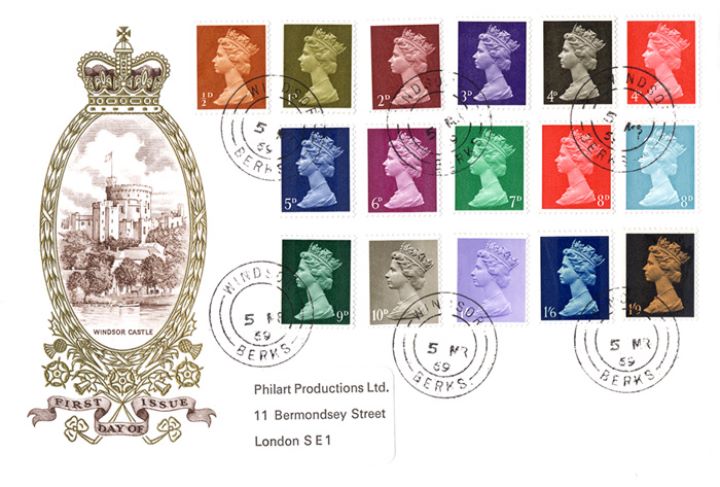 Complete Range of Low Values, Windsor Castle