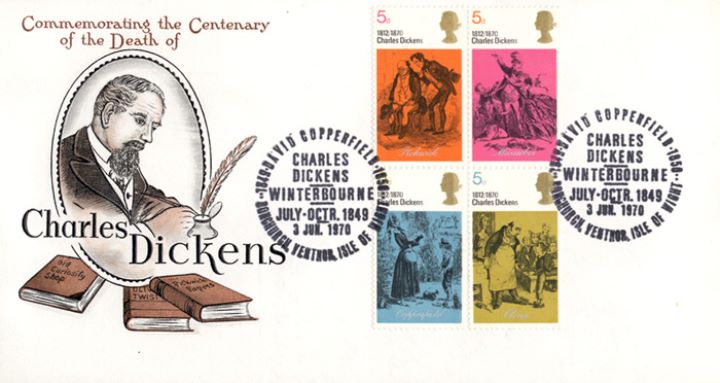 Literary Anniversaries 1970, Dickens Portrait