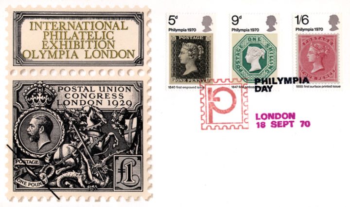 'Philympia', £1 Postal Union Congress